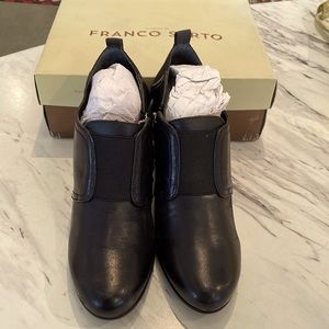 Nearly new black leather Franco Sarto bootie